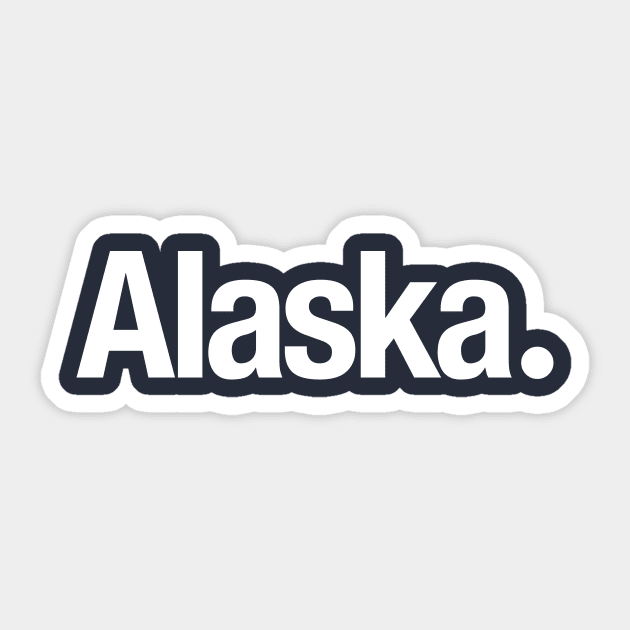 Alaska. Sticker by TheAllGoodCompany